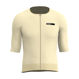 SANTINI Koszulka kolarska z krótkim rękawem - AERO RACE - żółty