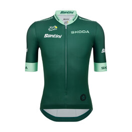 SANTINI Koszulka kolarska z krótkim rękawem - TDF OFFICIAL BEST SPRINTER - zielony