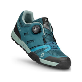 SCOTT Buty rowerowe - SPORT CRUS-R FLAT W - zielony/niebieski