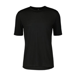 SCOTT Kolarska koszulka z krótkim rękawem - COMMUTER MERINO - czarny