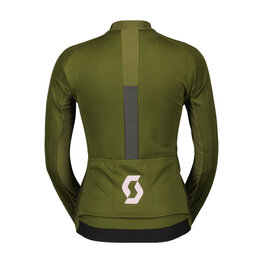 SCOTT Kolarska kurtka przeciwwiatrowa - RC PRO WARM GTX WS W - zielony/różowy