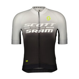 SCOTT Koszulka kolarska z krótkim rękawem - SRAM PRO - czarny/biały