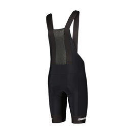 SCOTT Krótkie spodnie kolarskie z szelkami - SRAM PRO +++ - czarny/biały