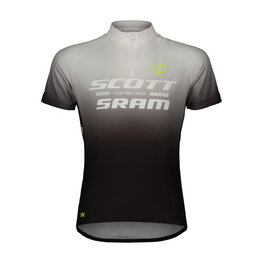 SCOTT Koszulka kolarska z krótkim rękawem - SCOTT-SRAM PRO - czarny/biały