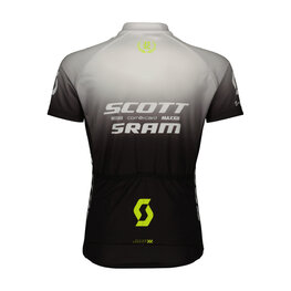 SCOTT Koszulka kolarska z krótkim rękawem - SCOTT-SRAM PRO - czarny/biały