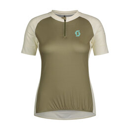 SCOTT Koszulka kolarska z krótkim rękawem - ENDURANCE 20 W - zielony/biały