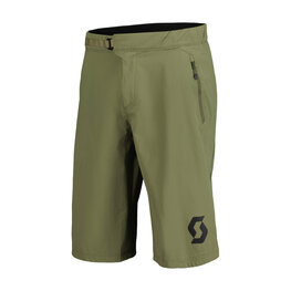 SCOTT Krótkie spodnie kolarskie bez szelek - TRAIL VERTIC W/PAD - zielony