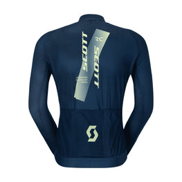 SCOTT Letnia koszulka kolarska z długim rękawem - RC PRO - niebieski/żółty
