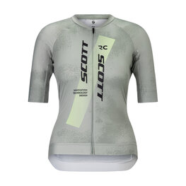 SCOTT Koszulka kolarska z krótkim rękawem - RC PRO W - szary/żółty