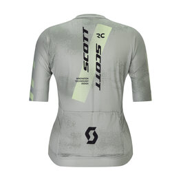 SCOTT Koszulka kolarska z krótkim rękawem - RC PRO W - szary/żółty