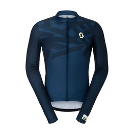 SCOTT Letnia koszulka kolarska z długim rękawem - RC ENDURANCE - niebieski