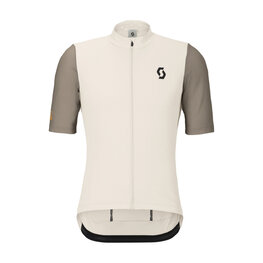 SCOTT Koszulka kolarska z krótkim rękawem - ENDURANCE - biały/szary