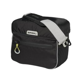 BASIL Torba kolarska - MILES HANDLEBAR BAG - czarny/żółty