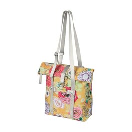 BASIL Torba kolarska - BLOOM SHOPPER - żółty/czerwony