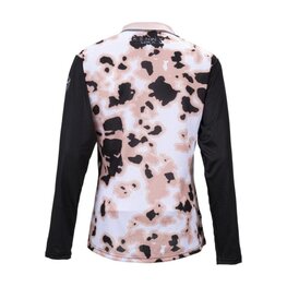 KENNY Letnia koszulka kolarska z długim rękawem - CHARGER - czarny/biały/różowy