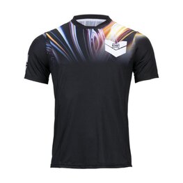 KENNY Koszulka kolarska z krótkim rękawem - INDY - tęczowy/czarny