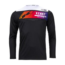 KENNY Letnia koszulka kolarska z długim rękawem - ELITE KID - czarny