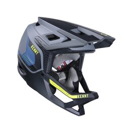 KENNY Kask kolarski - SPLIT - żółty/niebieski/szary