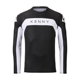 KENNY Letnia koszulka kolarska z długim rękawem - PROLIGHT - czarny/biały