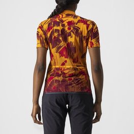 CASTELLI Koszulka kolarska z krótkim rękawem - UNLTD SENTIERO - pomarańczowy/czerwony