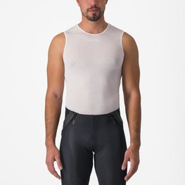 CASTELLI Kolarski bezrękawnik - PRO MESH 2.0 - biały