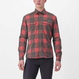CASTELLI koszula - UNLIMITED FLANNEL - czerwony