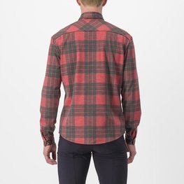 CASTELLI koszula - UNLIMITED FLANNEL - czerwony