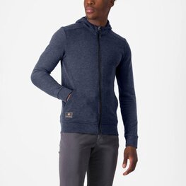 CASTELLI Bluza - MILANO 2 FULL ZIP FLEECE - niebieski