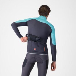 CASTELLI Kolarska ocieplana kurtka - UNLIMITED - jasnoniebieski