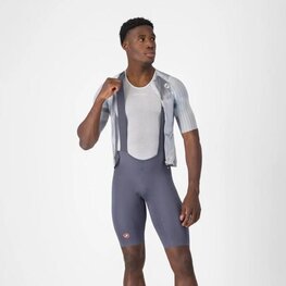 CASTELLI Krótkie spodnie kolarskie z szelkami - AERO RACE S - szary