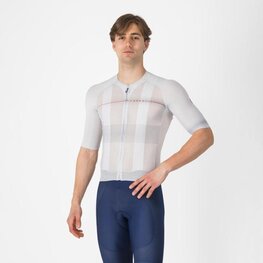 CASTELLI Koszulka kolarska z krótkim rękawem - CLIMBER´S A/C - srebrny/szary