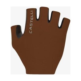 CASTELLI Kolarskie rękawiczki z krótkimi palcami - ESPRESSO - brązowy