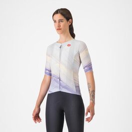 CASTELLI Koszulka kolarska z krótkim rękawem - AERO PRO 8S - fioletowy