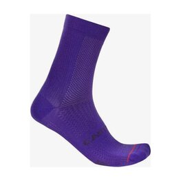CASTELLI Kolarskie klasyczne skarpetki - ESPRESSO 2 W - fioletowy