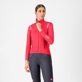 CASTELLI Kolarska ocieplana kurtka - PERFETTO ROS 3 W - czerwony
