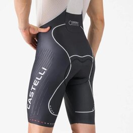 CASTELLI Krótkie spodnie kolarskie z szelkami - AERO RACE S KIT - czarny