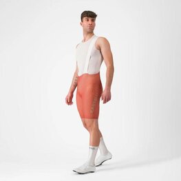CASTELLI Krótkie spodnie kolarskie z szelkami - AERO RACE S KIT - czerwony