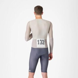 CASTELLI Kombinezon kolarski - BODY PAINT V TT - kość słoniowa/szary