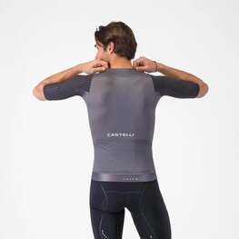 CASTELLI Koszulka kolarska z krótkim rękawem - AERO RACE 8S - szary