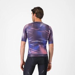 CASTELLI Koszulka kolarska z krótkim rękawem - AERO RACE 8S - fioletowy