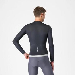 CASTELLI Letnia koszulka kolarska z długim rękawem - ESPRESSO 2 LS - czarny