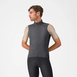 CASTELLI Kamizelka kolarska - ESPRESSO 2 - szary