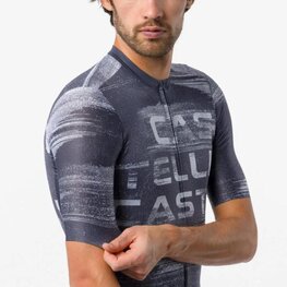 CASTELLI Koszulka kolarska z krótkim rękawem - STRATUS LOGO - niebieski