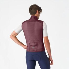 CASTELLI Kamizelka kolarska - ARIA 2 - bordowy