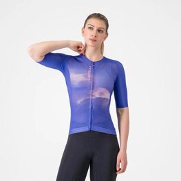 CASTELLI Koszulka kolarska z krótkim rękawem - CLIMBER'S A/C W - niebieski