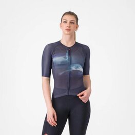 CASTELLI Koszulka kolarska z krótkim rękawem - CLIMBER'S A/C W - fioletowy