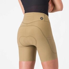 CASTELLI Krótkie spodnie kolarskie bez szelek - COMFORT TRAVEL - beżowy