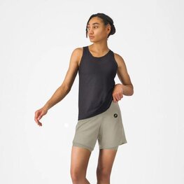 CASTELLI Krótkie spodnie kolarskie bez szelek - MOVEMENT TRAVEL - beżowy