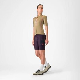 CASTELLI Koszulka kolarska z krótkim rękawem - UNLIMITED 2 W - brązowy