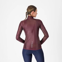 CASTELLI Kolarska kurtka przeciwwiatrowa - ARIA SHELL 2 W - bordowy